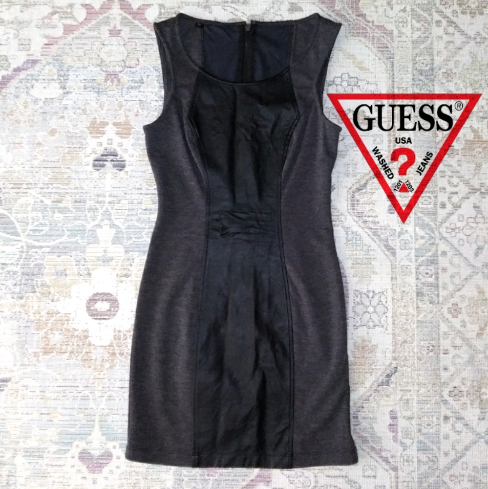 Guess Dress Black Leatherette Size 2